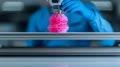 Robotic system inspecting 3D-printed object for quality