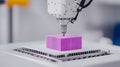 Robotic system inspecting 3D-printed object for quality