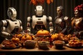 robotic thanksgiving feasts Royalty Free Stock Photo