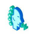 Robotic voice isometric icon vector isolated illustration