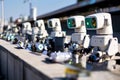 robotic waste collection system close up of autonomous robots c