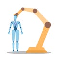 Roboticist concept. Robotic engineering and constructing. Idea of artificial
