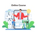 Roboticist online service or platform. Robotic engineering and constructing.