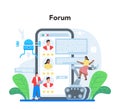 Roboticist online service or platform. Robotic engineering and constructing.