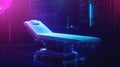 robotics ai interpretation of operating table Royalty Free Stock Photo