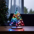 robotics arduino soldering kit modern christmas tree with lights , generated by AI