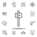 Robotics automatic outline icon. set of robotics illustration icons. signs, symbols can be used for web, logo, mobile app, UI, UX