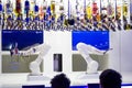 Robotics bar in Prague, Czech Republic Royalty Free Stock Photo
