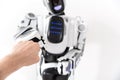 Robotics creature of modern technologies Royalty Free Stock Photo