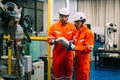 Robotics engineers team discussing and solving problems Royalty Free Stock Photo