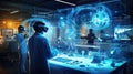 robotics futuristic innovation background