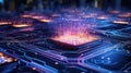 robotics futuristic tech background