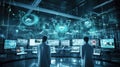robotics futuristic technology background