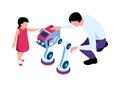 Robotics Kids Education Composition