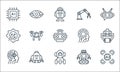 Robotics line icons. linear set. quality vector line set such as artificial intelligence, robot, artificial intelligence, robot, Royalty Free Stock Photo