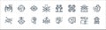 robotics line icons. linear set. quality vector line set such as cyborg, configuration, artificial intelligence, iris recognition