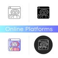 Robotics platforms icon Royalty Free Stock Photo