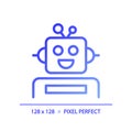 Robotics and STEM pixel perfect gradient linear vector icon