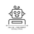 Robotics and STEM pixel perfect linear icon