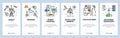 Robotics technology. Engines, optics for robot intelligent machine. Mobile app screens, vector website banner template.