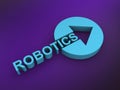 robotics word on purple