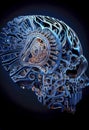 Robotized human brain. Oh generative.