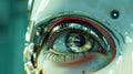 A robots camera eye with a zoomedin view of its surroundings allowing it to navigate and perform tasks with precision in