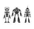 Robots collection machine pictogram