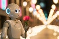 robots engage in heartwarming and romantic activities