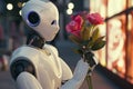 robots engage in heartwarming and romantic activities