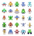 Robots and Superintelligence in Trendy Flat Icons Pack