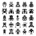 Robots and Machines in Trendy solid Icons Pack