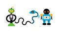 Robots with Serpent Path, AI Development, Future Tech, vector design Generative AI Royalty Free Stock Photo