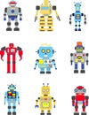 Robots set Royalty Free Stock Photo