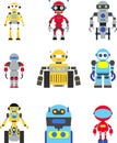 Robots set Royalty Free Stock Photo