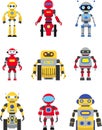 Robots set Royalty Free Stock Photo