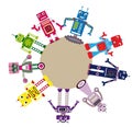 Robots staying on circle