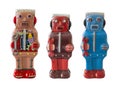 Robots tin toy / Isolated white Royalty Free Stock Photo