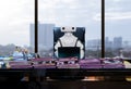 Robots work for humans office business RPA Robotic Process Automation Royalty Free Stock Photo
