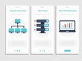 Robust solution data protection onboard screen set Royalty Free Stock Photo