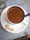 A cup of Indonesian coffee offers a unique depthâearthy, bold, with hints of tropical spice Royalty Free Stock Photo