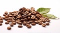 Robusta coffee with polis details and background