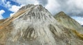 Roc du Soufre from col du Soufre in Vanoise national park of french alps, France Royalty Free Stock Photo