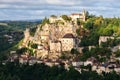 Rocamadour medieval village view Royalty Free Stock Photo