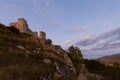 Rocca Calascio is a mountaintop fortress or rocca in the Provinc