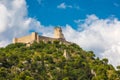 Rocca Janula fortress. Cassino, Italy. Centuries castle.