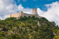 Rocca Janula fortress. Cassino, Italy. Centuries castle.