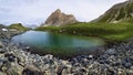 The Rocca La Meja, famous mountain peak in che Alps of Piedmont, italy Royalty Free Stock Photo