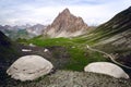 The Rocca La Meja, famous mountain peak in che Alps of Piedmont, italy Royalty Free Stock Photo