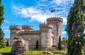 The Rocca Pia castle fortress in Tivoli - Italy during a sunny spring day - a landmark near Rome in Lazio Royalty Free Stock Photo